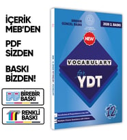 2026 YDT MEBİ İngilizce 12.Sınıf Vocabulary Kelime Bilgisi Soru Bankası Kitabı Çözümlü BASKI ÜCRETİ