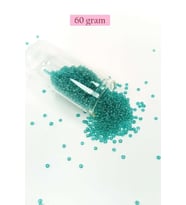 Dökme Cam Kum Boncuk (11/0) 2 mm - 60 Gram - Şeffaf Yeşil - BNC049