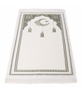 Kıbrısi Şönil Seccade Krem 68x110 cm - 330 gr