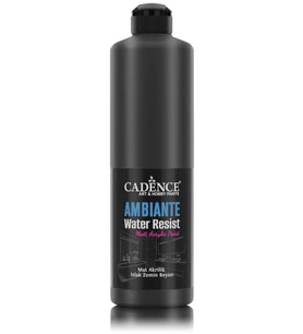 AMBIENTE SUYA DAY. MET. AKR. BOYA AWM-08 SİYAH 500ML + KATALİZÖR 20GR