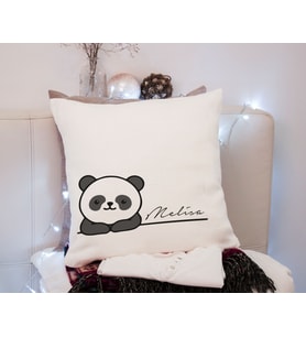 Sevimli Panda Baskı Yastık Kişiye Özel