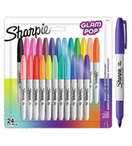 SHARPİE 2198779 GLOM POP PERMANENT FINE MARKER SET 24'LÜ