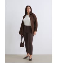 LCWAIKIKI Classic Kahverengi Dar Fit Kadın Pantolon