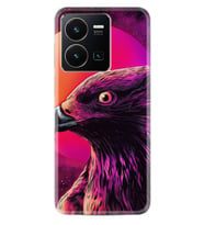 Vivo Y22 Kılıf Silikon Desen Özel Seri Red Eagle 1752