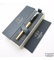 Parker IM Lake Siyah Gold Roller Kalem  İsme Özel Kalem
