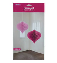 Süs ponpon petek.pırlanta 2li set pembe pk:1-