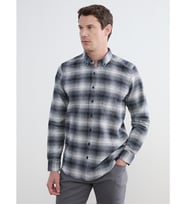 LCWAIKIKI Classic Siyah Regular Fit Yün Karışımlı Erkek Gömlek
