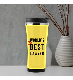 Dünyanın En İyi 2, Avukatı Termos Mug (Beyaz)