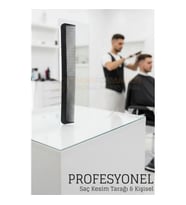 Mey İthalat® Kuaför Saç Kesim Tarağı - Profesyonel Eğimli Tasarım Berber Kesim Tarağı