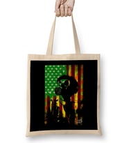 Gas Mask Series - American Greed Bez Çanta Uzun Saplı