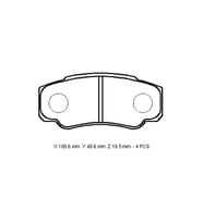 PEUGEOT BOXER- 03/07; ARKA FREN BALATASI 16 JANT (KABLOSUZ)(DİSK) (109,6X49,8X19,5)(BRAMAX) 4252.47