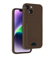 İphone 14 Kılıf Kelvin Kartvizitli  - Kahverengi