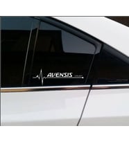 Avensis Nabız Kalp atışı sticker 2 adet kelebek caM