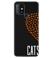 INFINIX Hot 8 9 10 11S Hot 10 Play 10T Kılıf Desemli Silikon Cats 1792