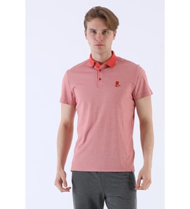Maraton Regular Erkek Polo Yaka Kiremit T-shirt