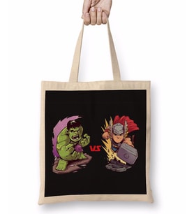 Hulk Ve Thor Bez Çanta Uzun Saplı