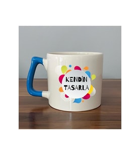 Kendin Tasarla Mavi Kulplu D Kupa
