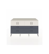 Kronos Konsol 2 Raflı 4 Çekmeceli 4 Kapaklı 176x59x99 Aytaşı-Aytaşı/Antrasit