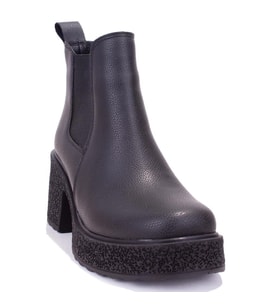 Dagoster DZA07-8962200 Siyah Günlük Platform Topuklu Kadın Bot