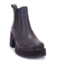 Dagoster DZA07-8962200 Siyah Günlük Platform Topuklu Kadın Bot