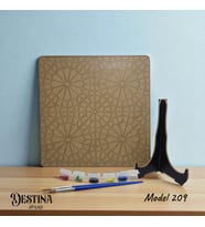 Destina Ahşap Mandala Boyama Seti- Ahşap Boyama- Model 209