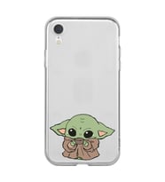Iphone XR Uyumlu Baby Yoda Tasarımlı Şeffaf Telefon Kılıfı