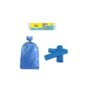 Battal Boy Çöp Torbası 75 x 90 cm 10 Lu Rulo x 1 Paket = 10 Adet (Mavi)