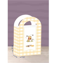 Winnie The Pooh Teması Mini Çanta 12x7 cm 8'li Paket