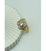 Çelik Gold Taşlı Ayarlanabilir Yüzük - 25yzk124