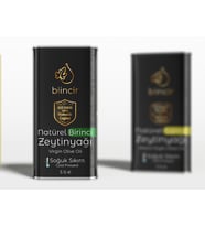 Biincir Natürel Birinci Erken Hasat Zeytinyağı Soğuk Sıkım 5 Lt (Ihlamur Hediyeli)