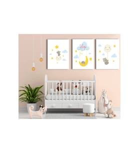 Bebek Odası 3'lü Tablo Set