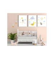 Bebek Odası 3'lü Tablo Set