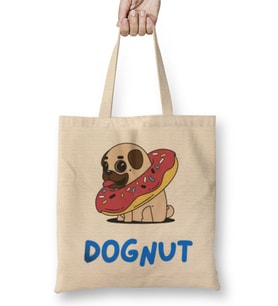 DOGNUT Donut Day Bez Çanta Uzun Saplı