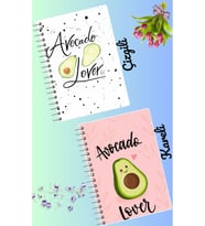 Avocado defter seti 2 adet A4 boyutu 21*30 çizgili + kareli 60 syf