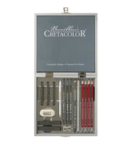 Cretacolor Silver Box Ahşap Kutulu Profesyonel Çizim Seti 17 Parça (400 17) 
