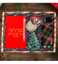 eJOYA Kişiye Özel Hoş Geldin 2026 & Ekose Tasarım Yeni Yıl Hediye Kutusu 112670 (Model 1)