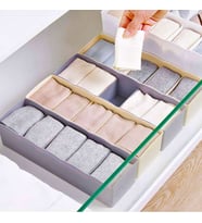 Ferhome Çekmece içi Düzenleyici Organizer 4’lü Set 5 Gözlü Çorap Kravat Kutu Sepet