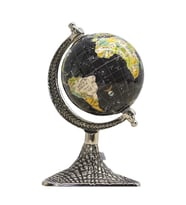 Dünya Küre Stantlı Dekoratif Döner World Globe Sl911-B 24cm (Çok Renkli)