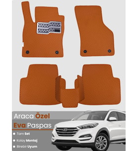 HYUNDAİ TUCSON (2015-2020) Uyumlu EVA Paspas Tam Set–Araca Özel,Kolay Montaj,Su Geçirmez