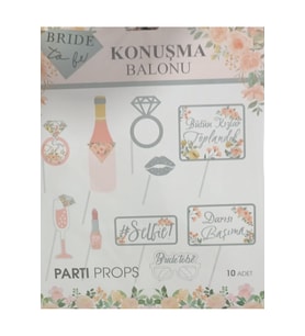 BRİDE KONUŞMA BALONU 10 LU