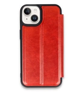 iPhone 14 Kılıf Flip Cover - Kırmızı