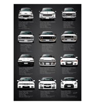 Tarihçe Nissan Gtr - V2 Özellikleri Tablo Ahşap Poster Dekoratif
