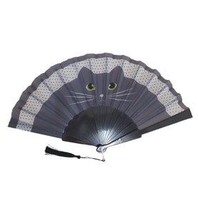 Aşk Getiren KEDİLİ  Yelpaze GRİ (Karışık)