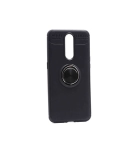 Oppo RX17 Pro Uyumlu Kılıf Zore Ravel Silikon Kapak (Siyah)