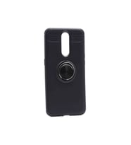 Oppo RX17 Pro Uyumlu Kılıf Zore Ravel Silikon Kapak (Siyah)