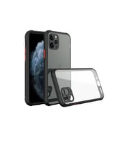 Apple İphone 11 Pro Max Kılıf Miami Şeffaf Silikon - Siyah