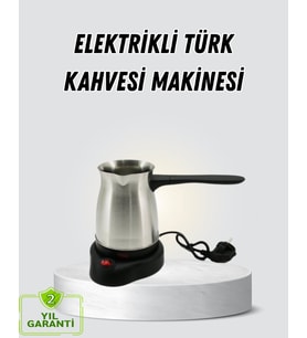 Northcity 800W Paslanmaz Çelik Elektrikli Kahve Cezvesi - Gizli Rezistanslı & 6 Fincan Kapasiteli