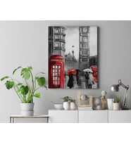 Kanvas Tablo – Londra Kırmızı Big Ben