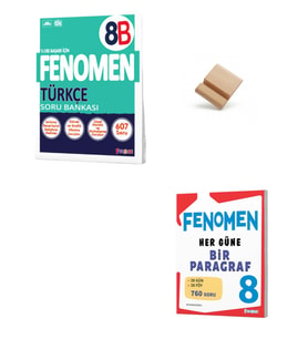 Fenomen LGS 2027 8. Sınıf B Serisi Türkçe ve Her Güne Bir Paragraf Soru Bankası+ Telefon Standı