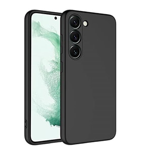 Coverzone Samsung Galaxy S23 Plus ?le Uyumlu K?l?f Z-Mara Lansman Vieri Tam Koruma Arka Kapak Kamera Koruma �?k?nt?l? P�r�zs�z Y�zey Siyah
